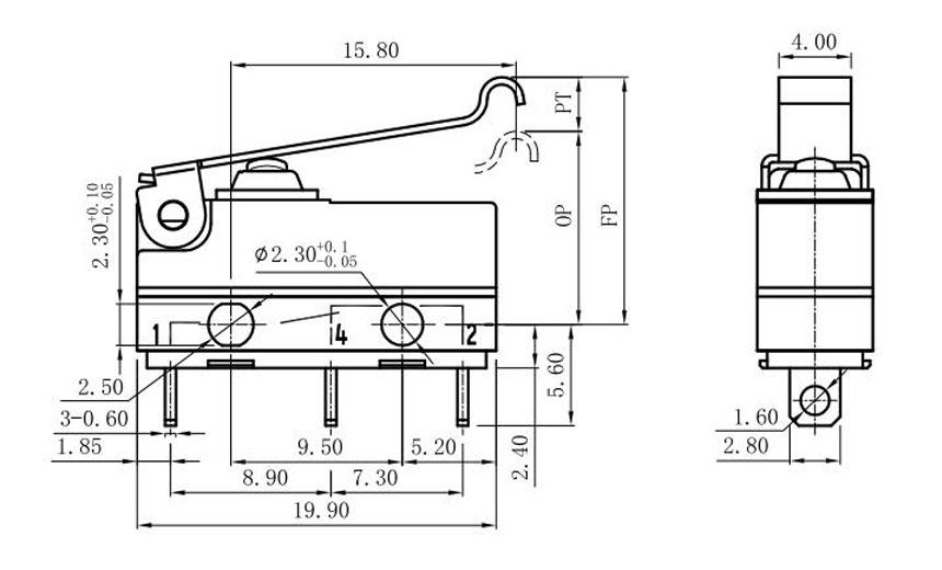 micro switch pin plunger