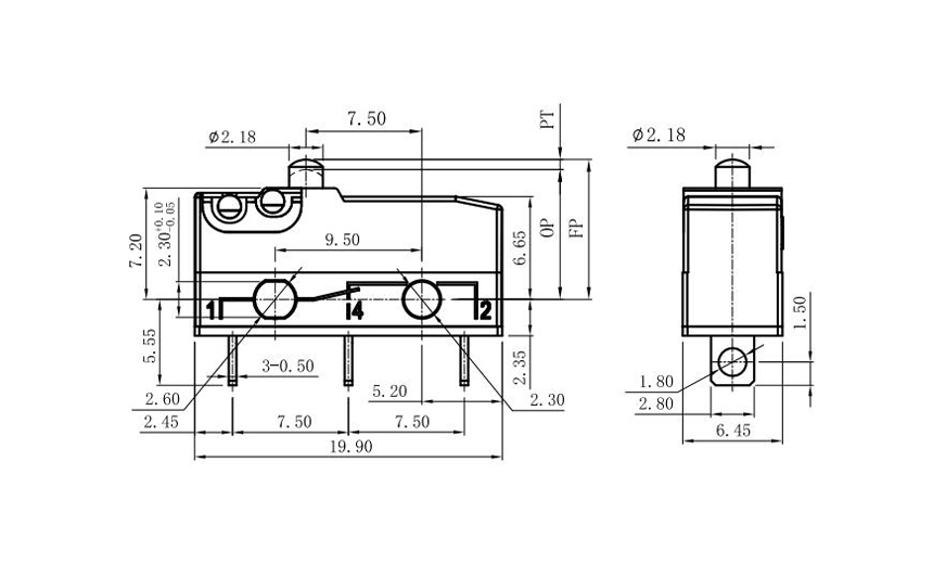 roller lever micro switch